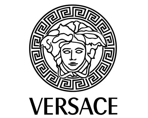 versace la greca monogram|versace logo black and white.